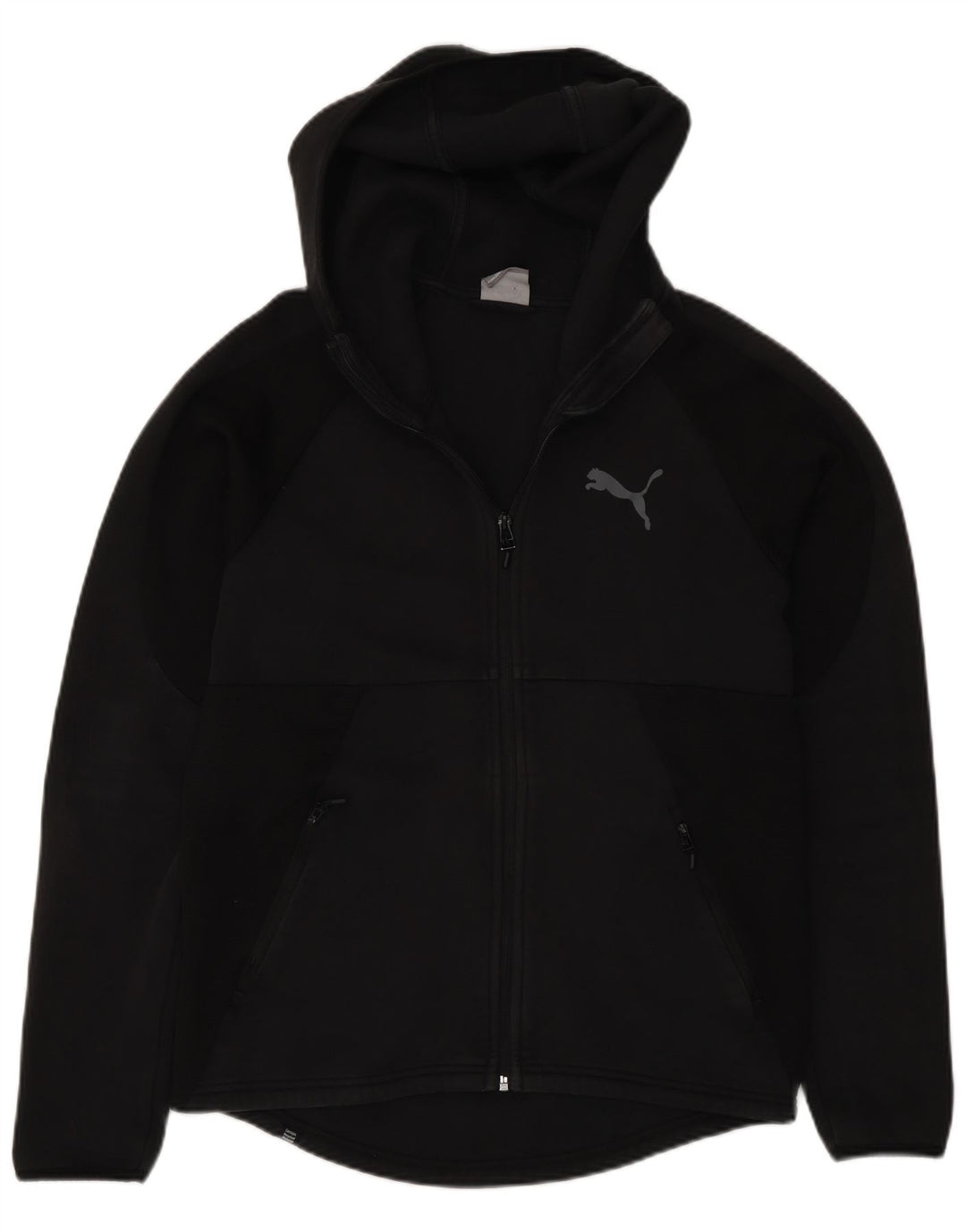 Puma Mens Regular Fit Zip Hoodie Sweater Medium Black Cotton