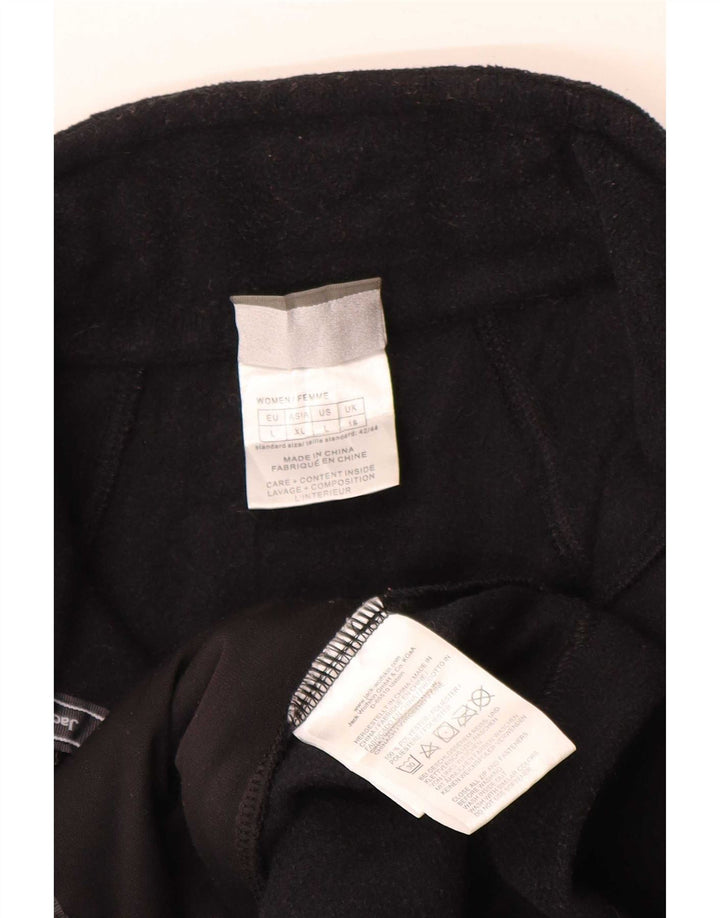 Jack Wolfskin Womens Liner Fleece Jacket UK 18 XL Black Polyester