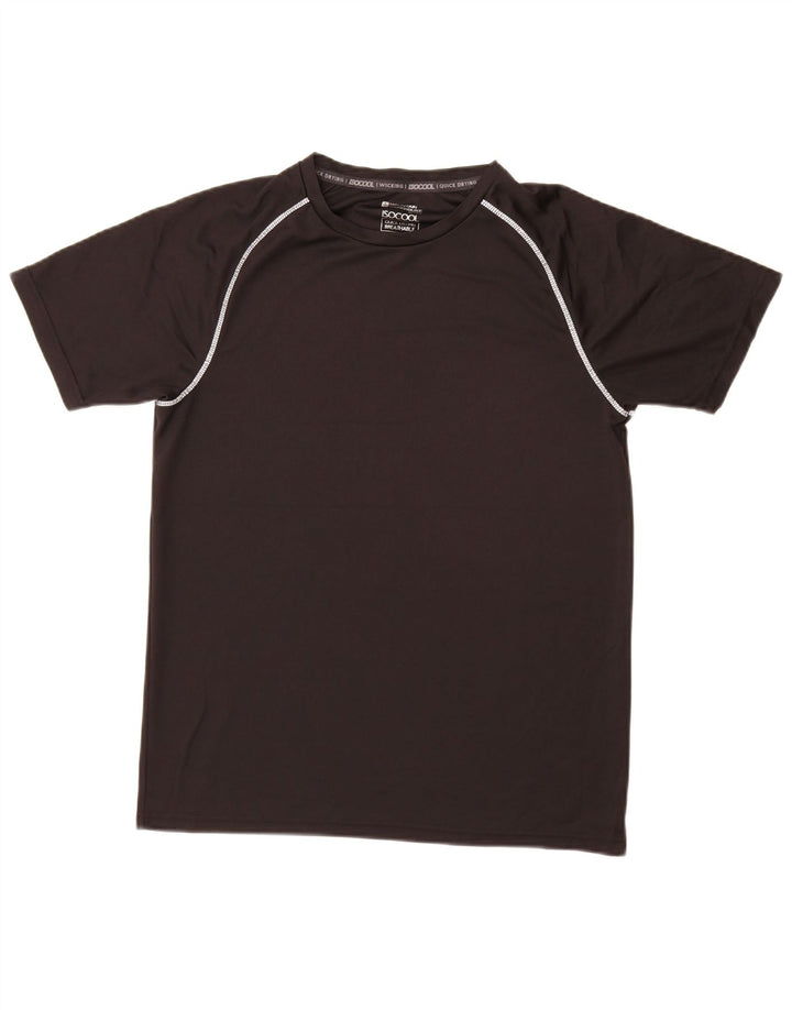 Mountain Warehouse Herre T-Shirt Top Medium Sort Polyester