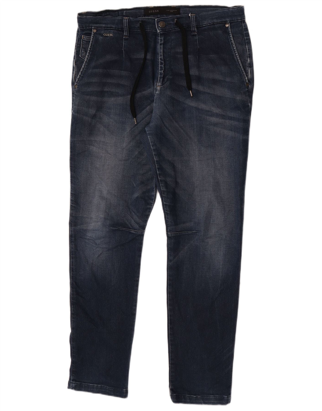 Guess Mens Slim Jeans W33 L32 Navy Blue