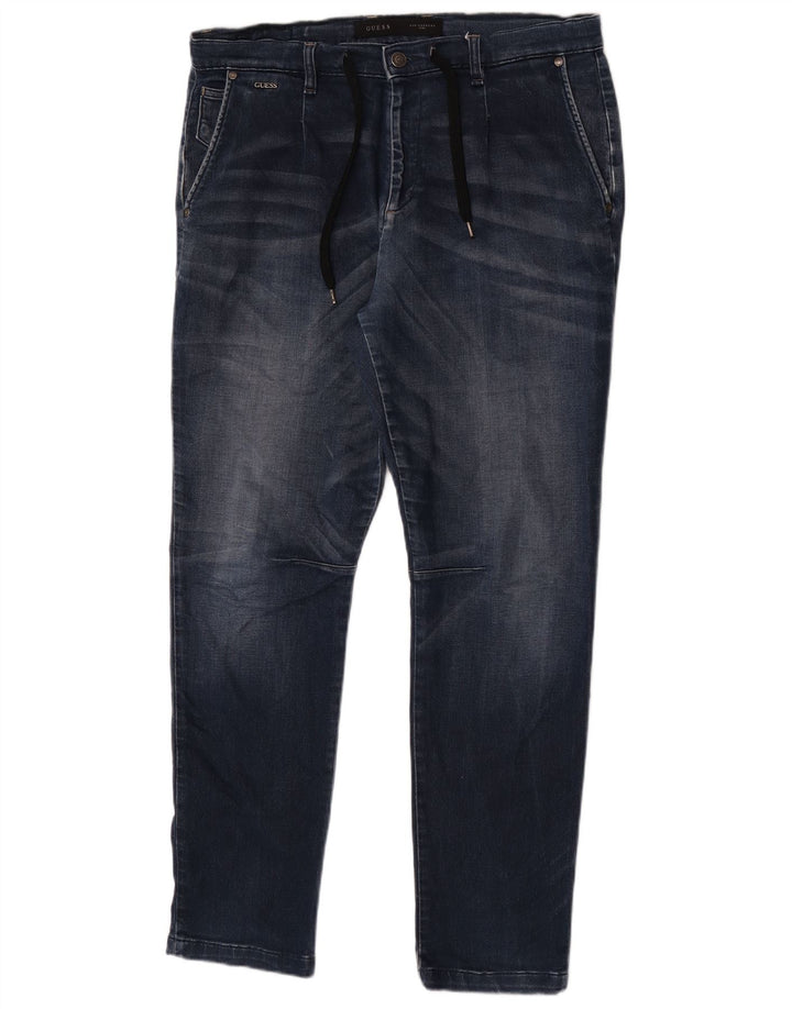 Guess Mens Slim Jeans W33 L32 Navy Blue