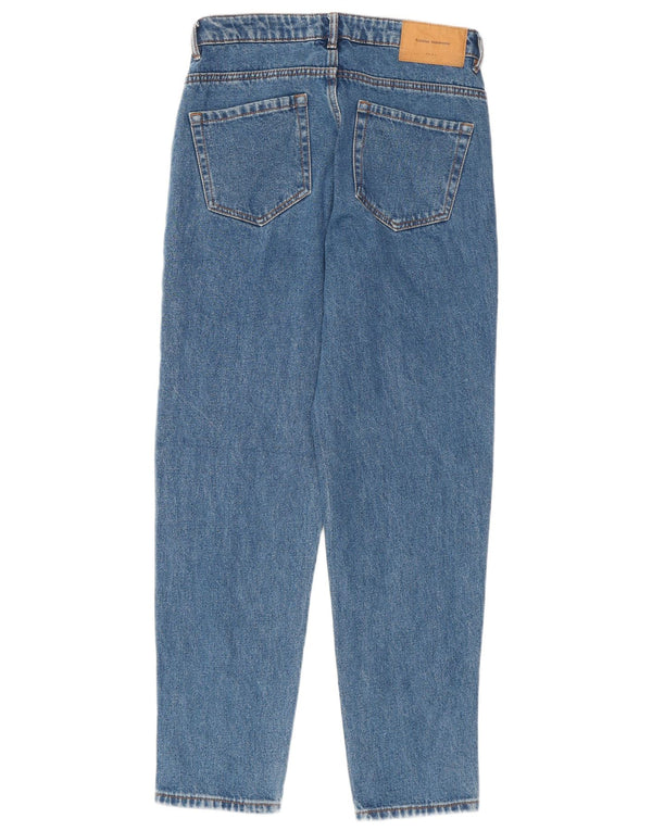 Zara Damen Trafaluc Tapered Jeans EU 36 XS W26 L27 Blau