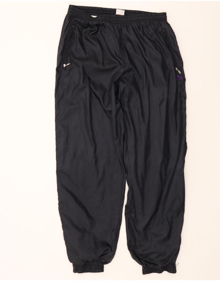 PUMA Mens Tracksuit Trousers Joggers XL  Navy Blue Polyamide Vintage Puma and Second-Hand Puma from Messina Hembry 