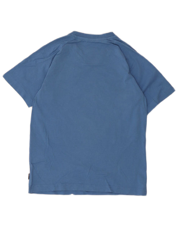 T-shirt grafica da ragazzo Adidas Top 11-12 anni in cotone blu