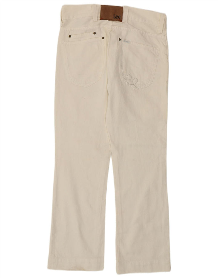 LEE Mens Roper Straight Jeans W31 L30  White Cotton