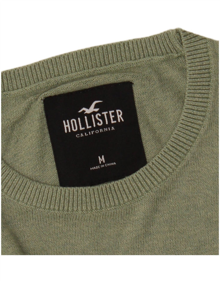 Hollister Mens Crew Neck Jumper Sweater Medium Green