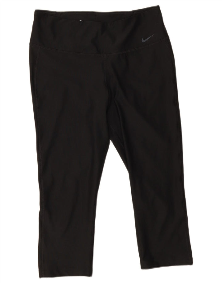 Leggings Nike Dri Fit Capri da donna UK 14 poliestere nero medio