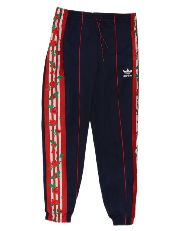 Damskie spodnie dresowe Adidas Graphic Joggers UK 8 Małe granatowe