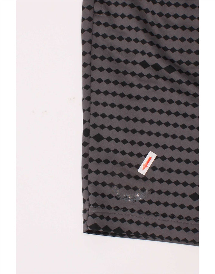 Adidas Boys Sports Shorts 13-14 år Grå geometrisk polyester