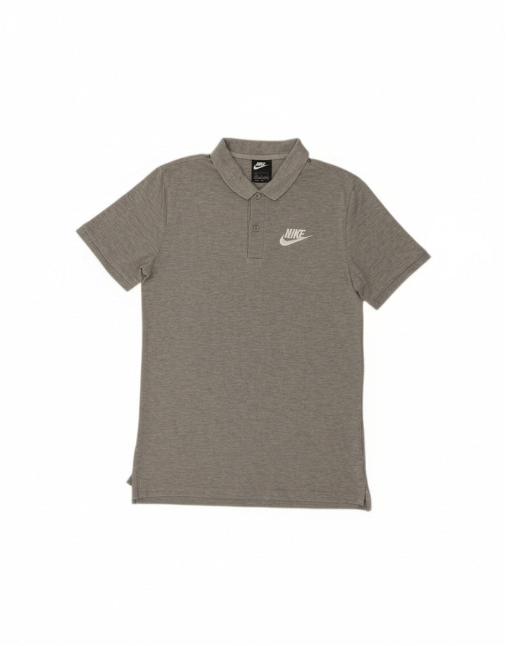 NIKE Mens Polo Shirt Small Grey Cotton Vintage Nike and Second-Hand Nike from Messina Hembry 