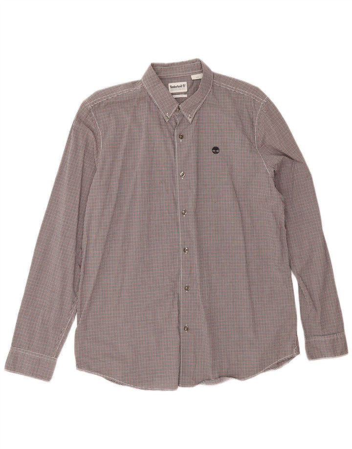 Timberland Herre Regular Fit skjorte Stor flerfarvet Gingham Bomuld