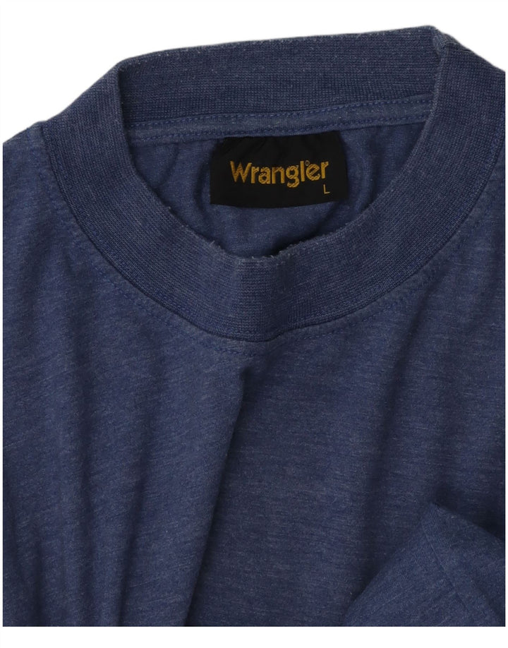 Wrangler Mens T-Shirt Top Large Blue