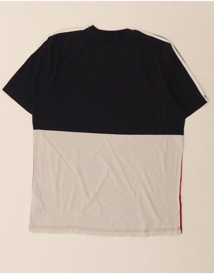 ADIDAS Mens T-Shirt Top Medium Multicoloured Colourblock Cotton