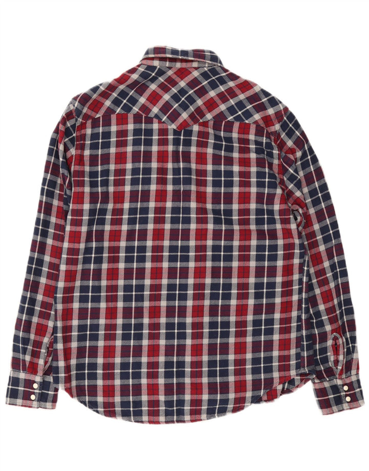 Levi's Herren-Flanellhemd, groß, bordeauxrot kariert