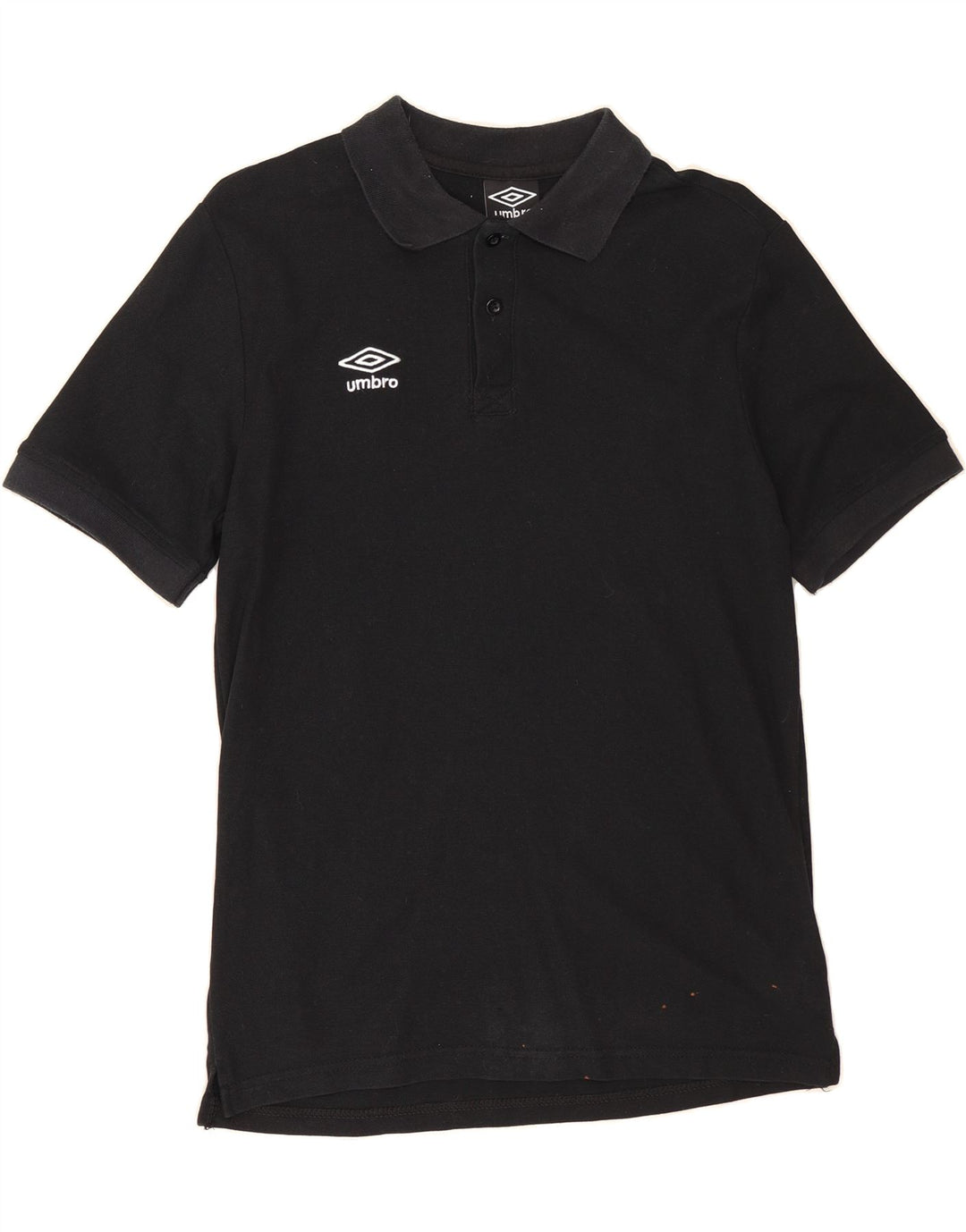 UMBRO Mens Polo Shirt Medium Black Cotton Vintage Umbro and Second-Hand Umbro from Messina Hembry 