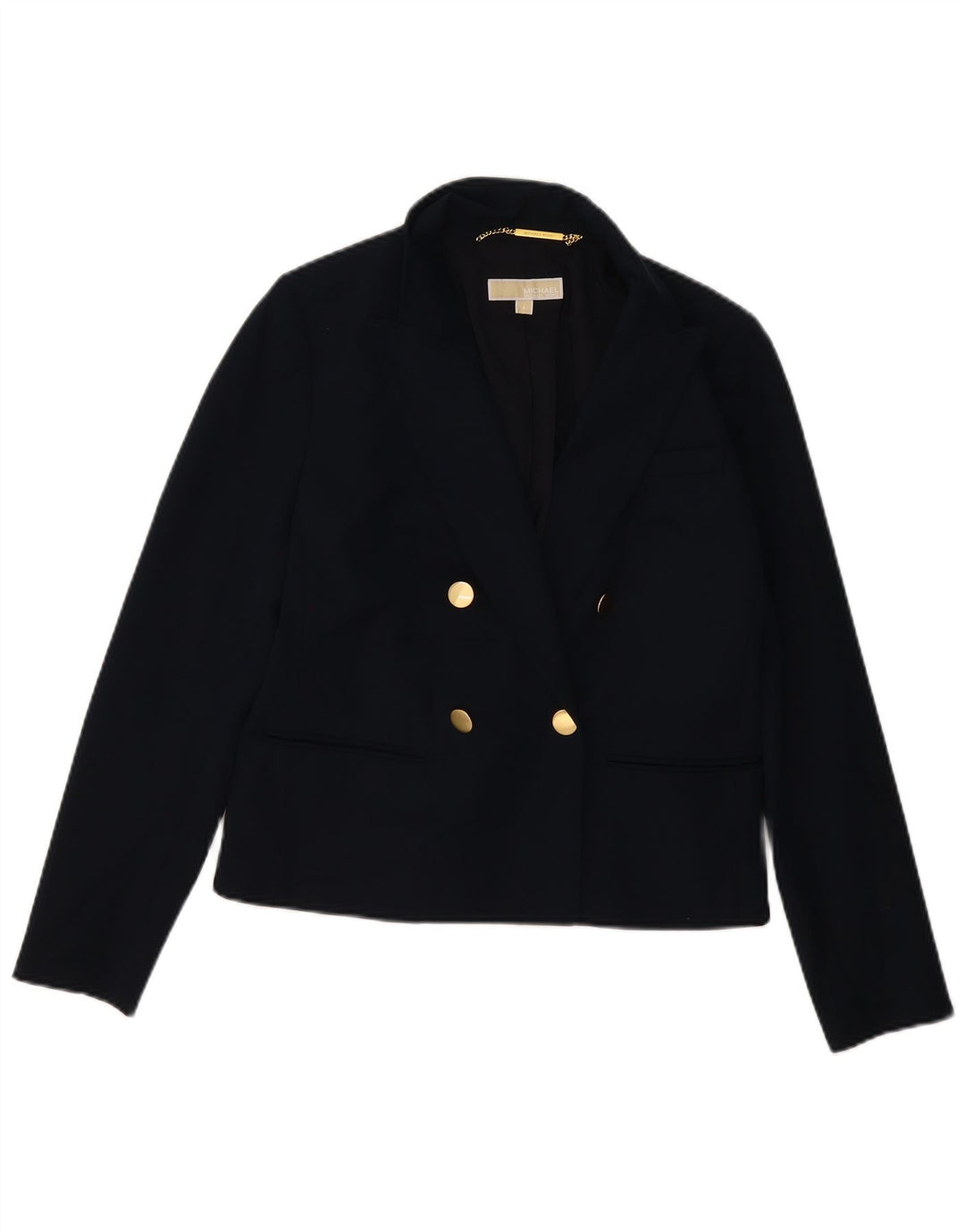 MICHAEL KORS Womens Double Breasted Blazer Jacket US 8 Medium Navy Blue