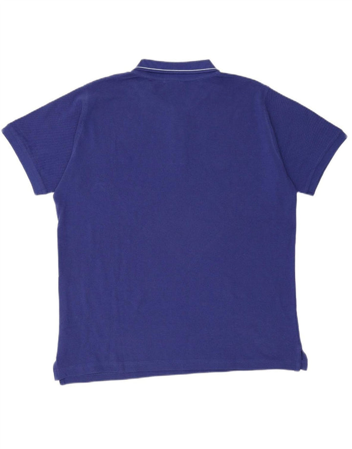 CARRERA Mens Polo Shirt 2XL Blue Cotton