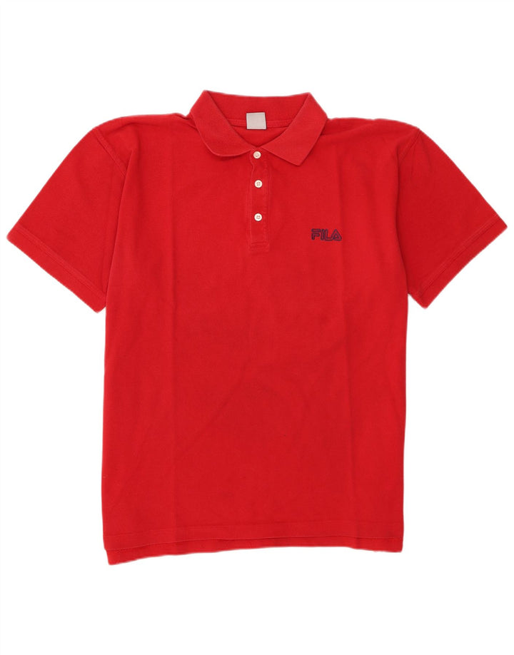 Fila Mens Polo Shirt XL Red Cotton