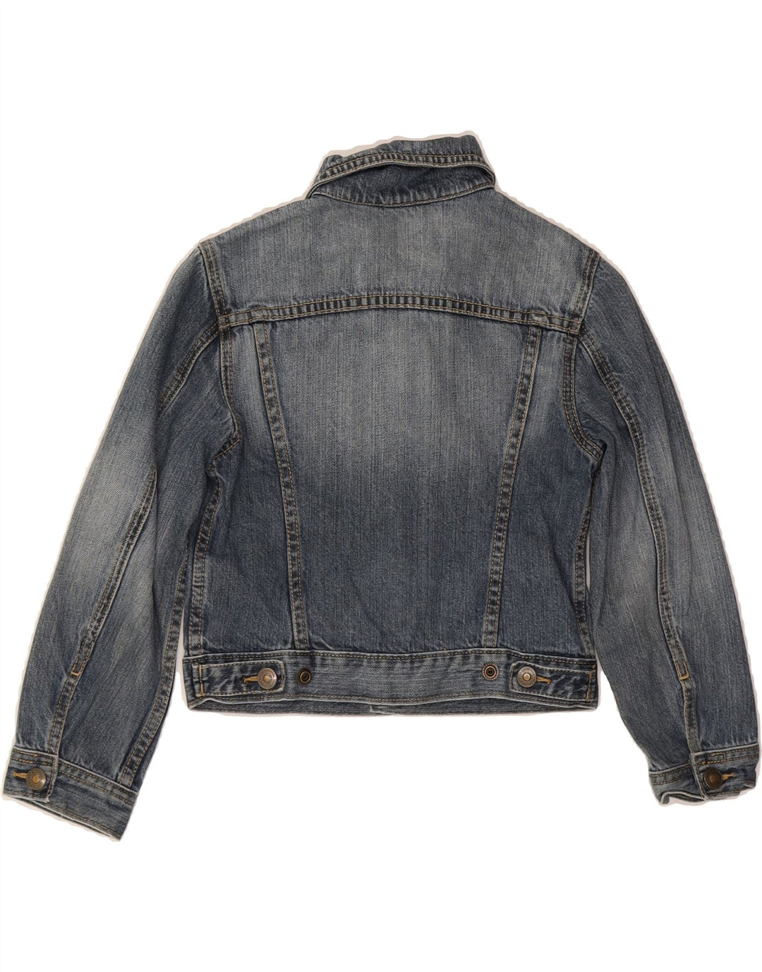 BENETTON Boys Denim Jacket 5-6 Years Small Blue Cotton Vintage Benetton and Second-Hand Benetton from Messina Hembry 