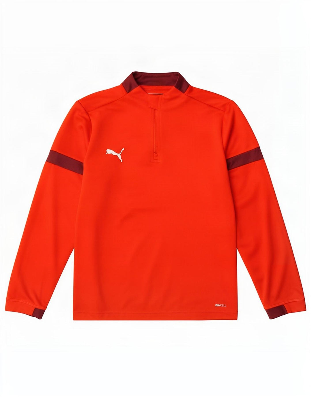 Puma Haut de survêtement zippé à col zippé pour garçon 11-12 ans Rouge Colourblock