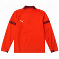 Puma Haut de survêtement zippé à col zippé pour garçon 11-12 ans Rouge Colourblock