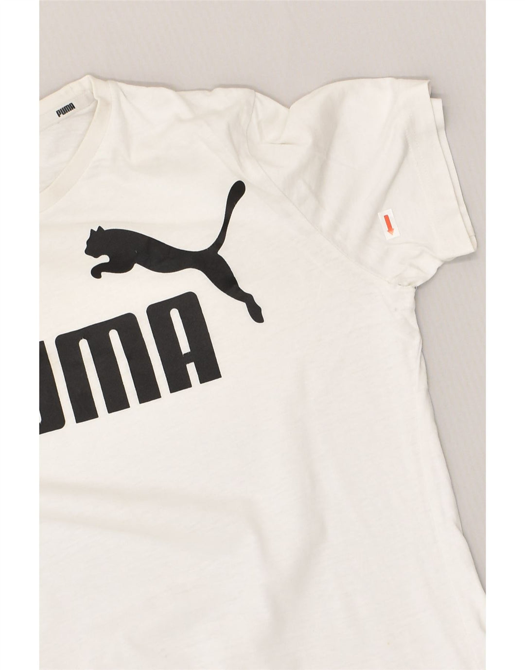 PUMA Boys Graphic T-Shirt Top 15-16 Years White Cotton | Vintage Puma | Thrift | Second-Hand Puma | Used Clothing | Messina Hembry 