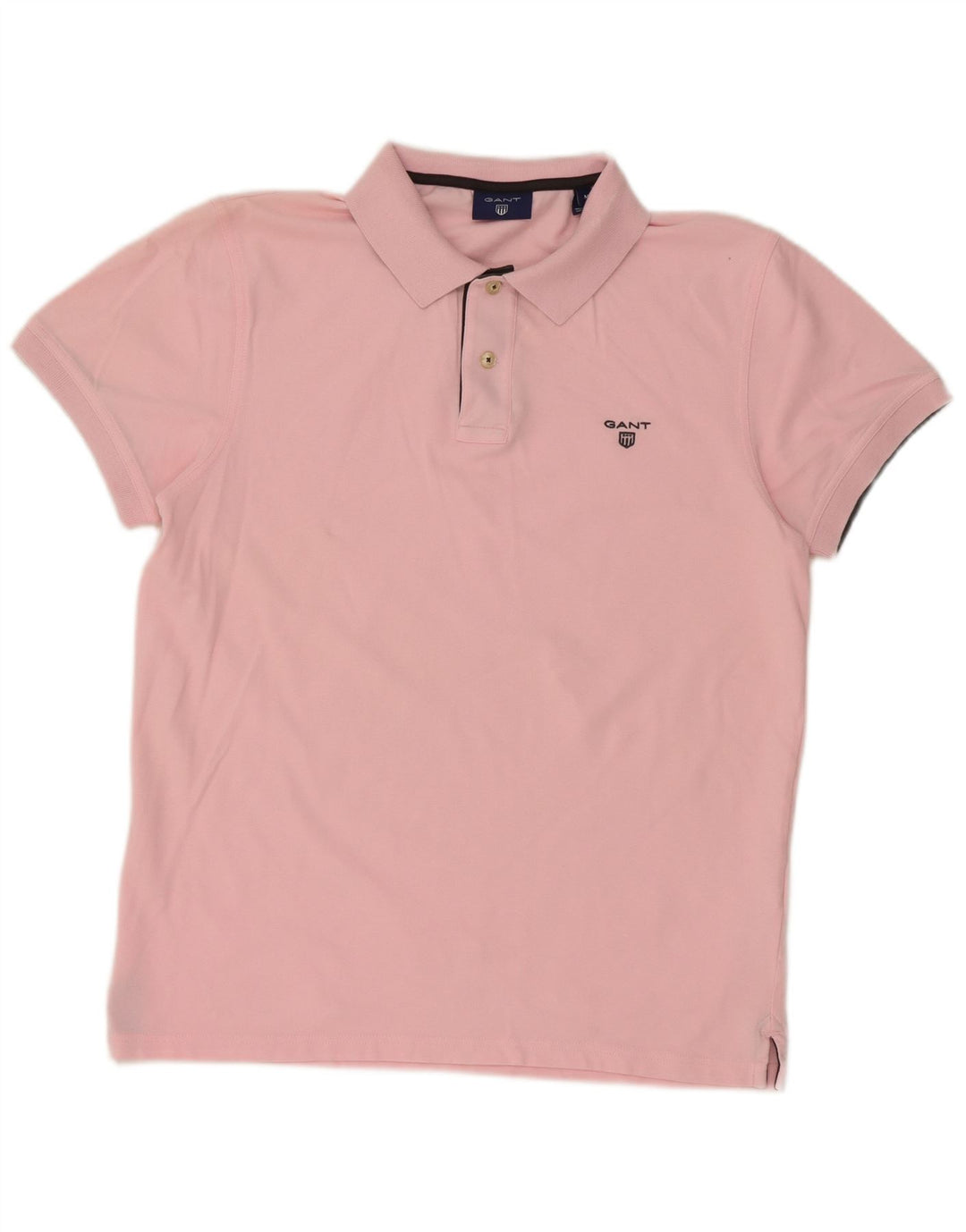 GANT Mens Polo Shirt Medium Pink Cotton