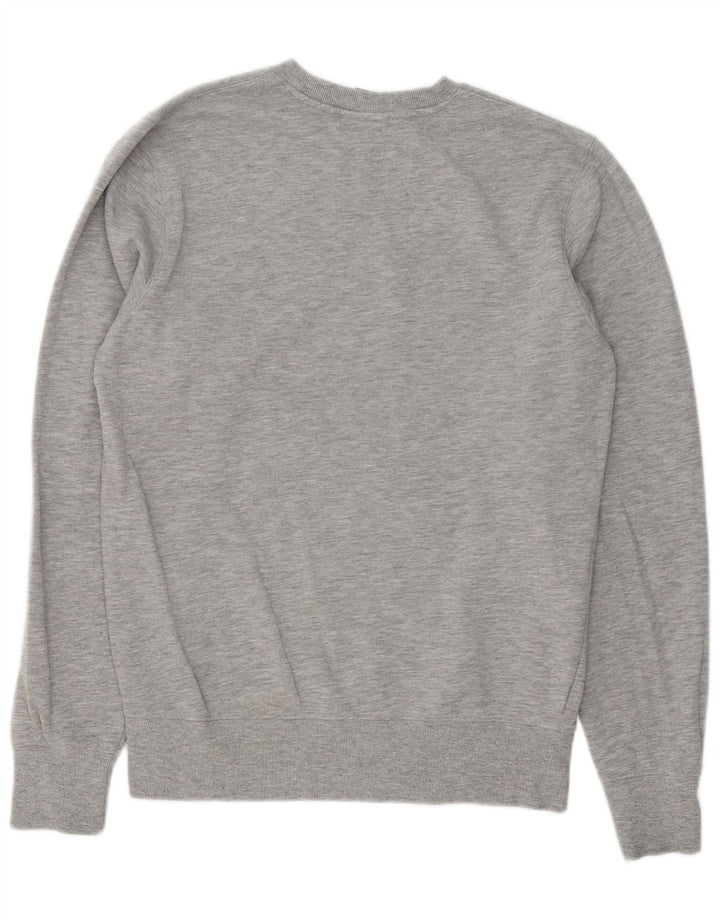 New Balance Mens Sweatshirt Jumper Small Grey Cotton