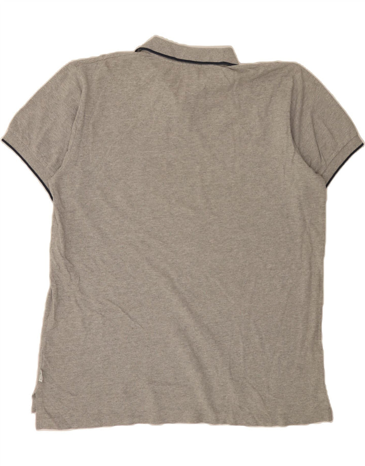 J. CREW Mens Polo Shirt Large Grey Cotton Vintage J. Crew and Second-Hand J. Crew from Messina Hembry 