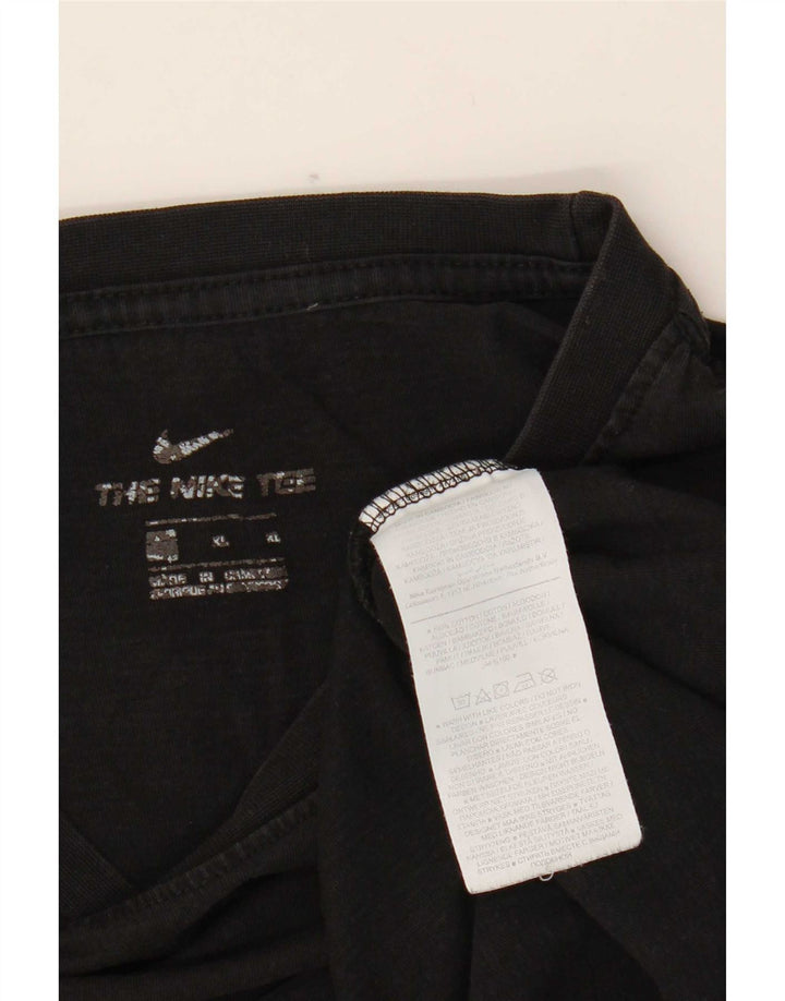 Nike Mens T-Shirt Top Large Black Cotton