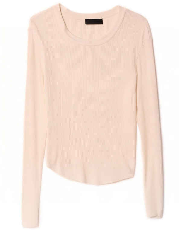 Zara Dametop Langærmet UK 12 Medium White