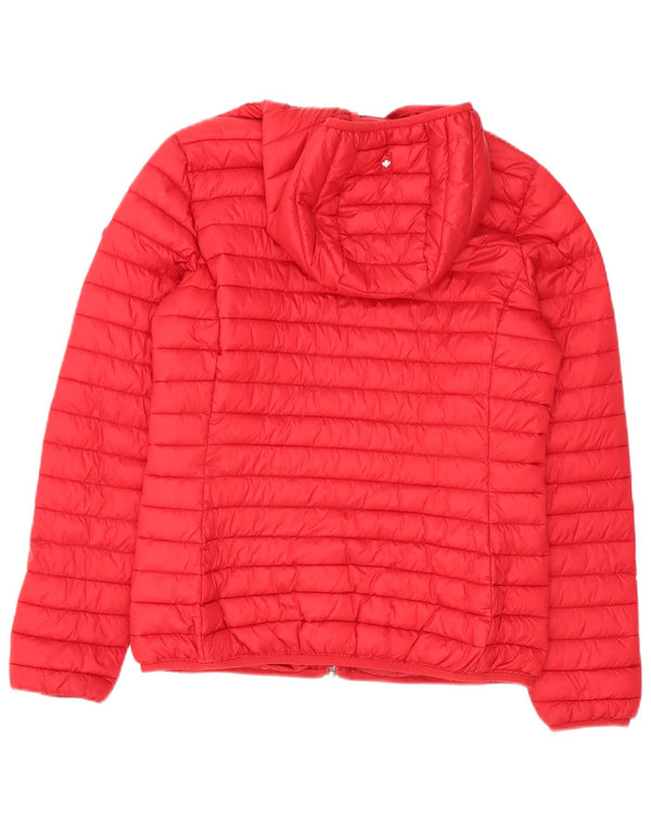 Canadiens Chaqueta acolchada con capucha para mujer UK 46 Grande Poliamida roja