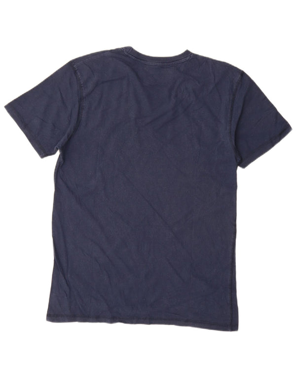 Hard Rock Cafe Herre grafisk T-shirt Top Medium Marineblå Bomuld