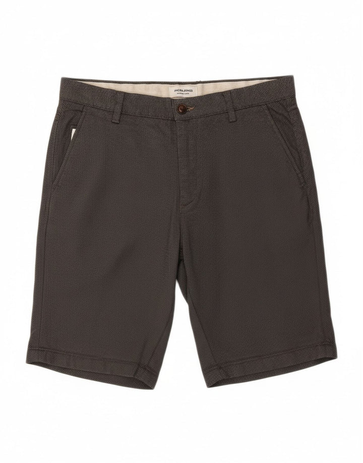 JACK & JONES Mens Chino Shorts Medium W32  Grey Cotton