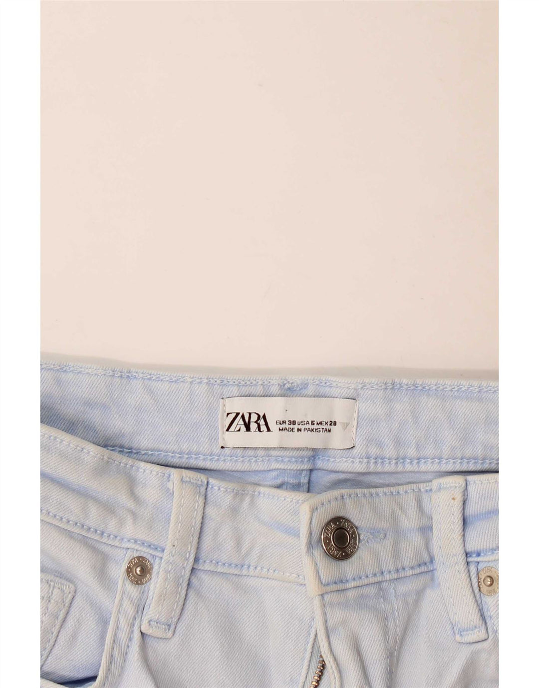 Zara Womens Straight Jeans EU 38 Small W28 L26 Blue