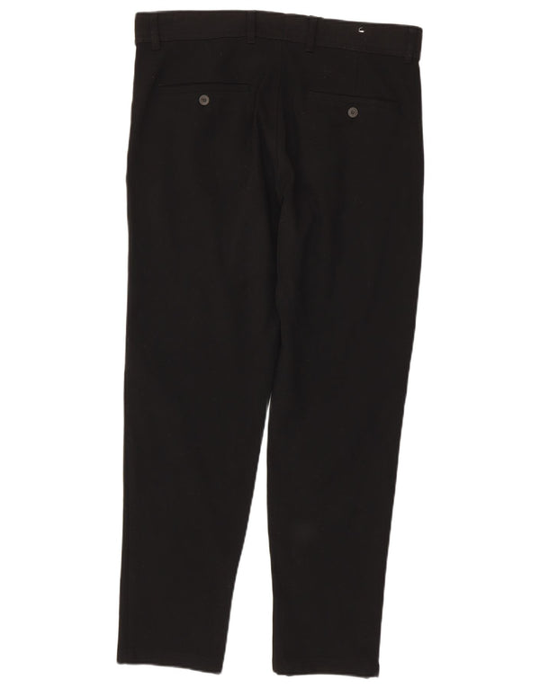 Zara Mens Slim Chino Pantalones EU 40 Medium W31 L29 Poliéster Negro