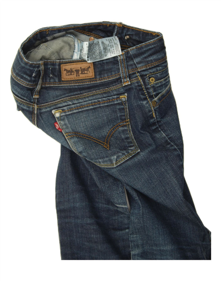 LEVI'S Womens 571 Slim Jeans W25 L32 Blue Cotton Vintage Levi's and Second-Hand Levi's from Messina Hembry 
