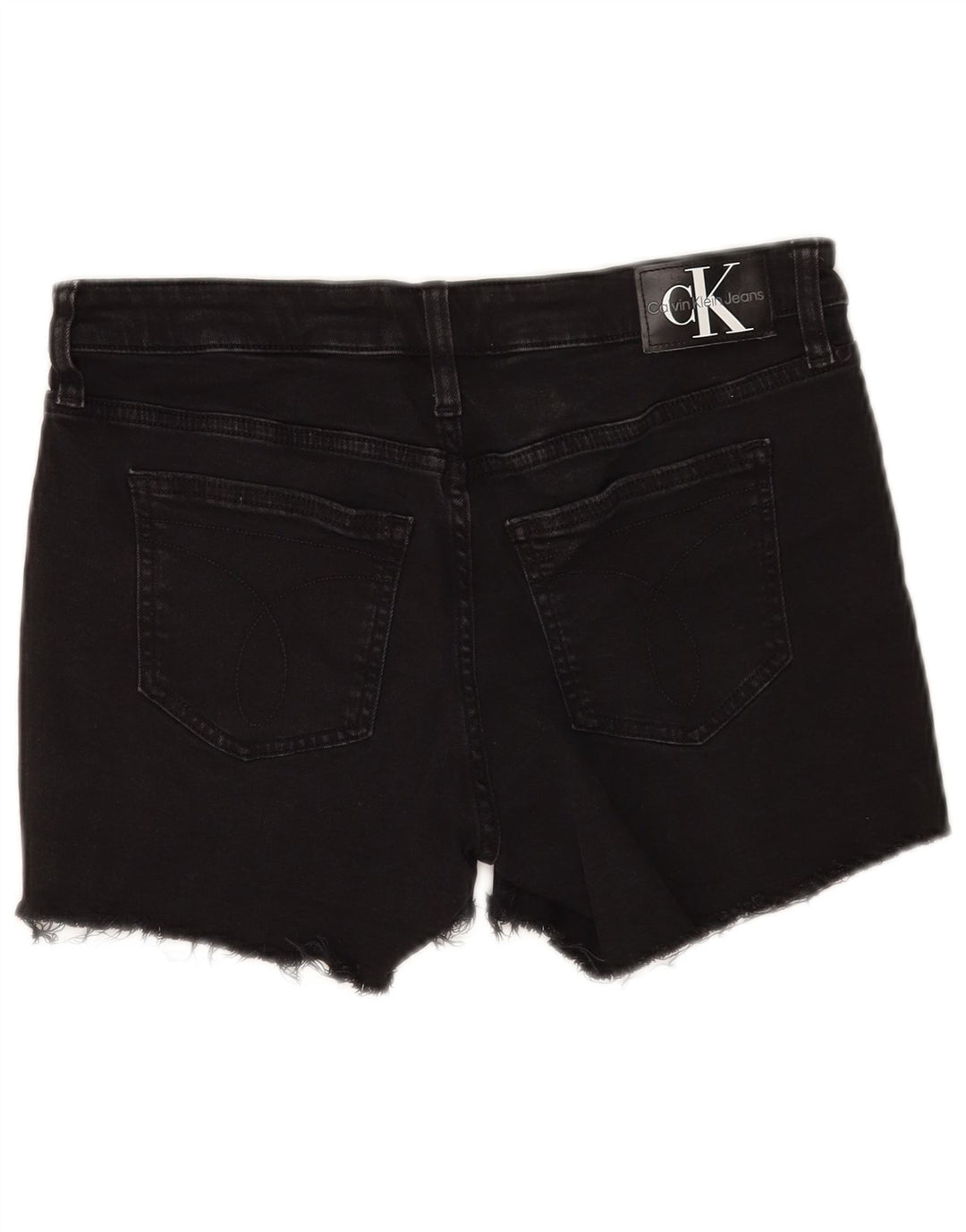 Calvin Klein denimshorts til kvinder W28 Mellem sort bomuld