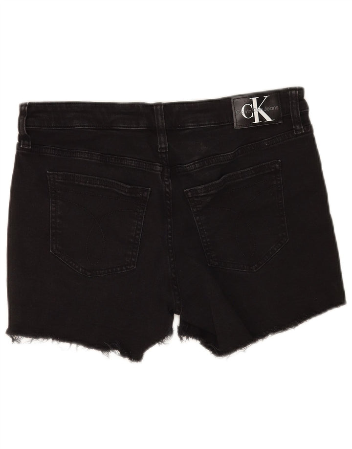 Calvin Klein denimshorts til kvinder W28 Mellem sort bomuld