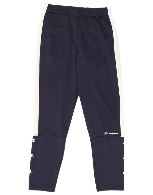 Champion Herre grafisk træningsdragt Bukser Small Navy Blue Colourblock