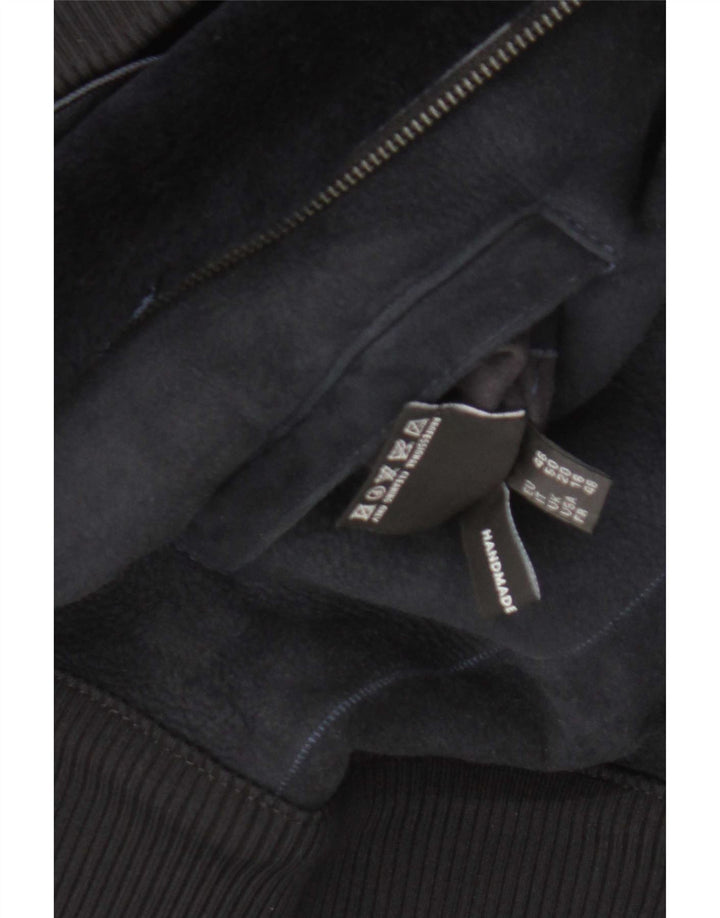 CPL1953 Womens Bomber Shearling Jacket UK 20 2XL  Navy Blue Shearling