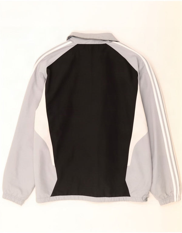 Adidas Męska bluza dresowa UK 50/52 2XL Czarny poliester z blokami kolorów