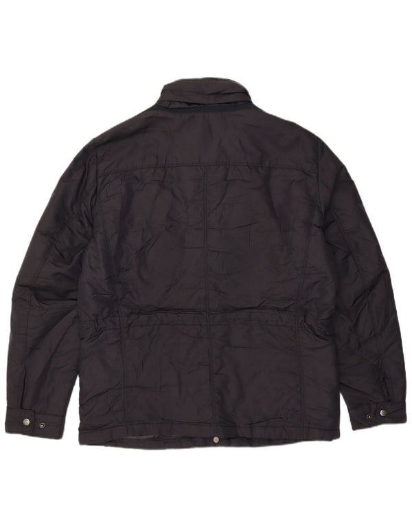 Geox Giacca da uomo con cappuccio Utility UK 40 Large Blu Navy Poliammide