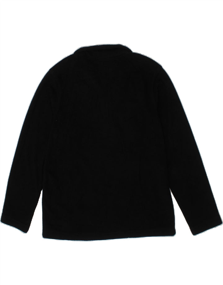 MC KINLEY Boys Zip Neck Fleece Jumper 7-8 Years Black Polyester Vintage MC Kinley and Second-Hand MC Kinley from Messina Hembry 