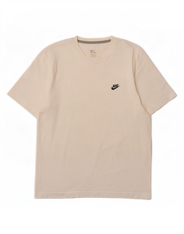 Nike Mens T-Shirt Top UK 36/38 Small White Cotton
