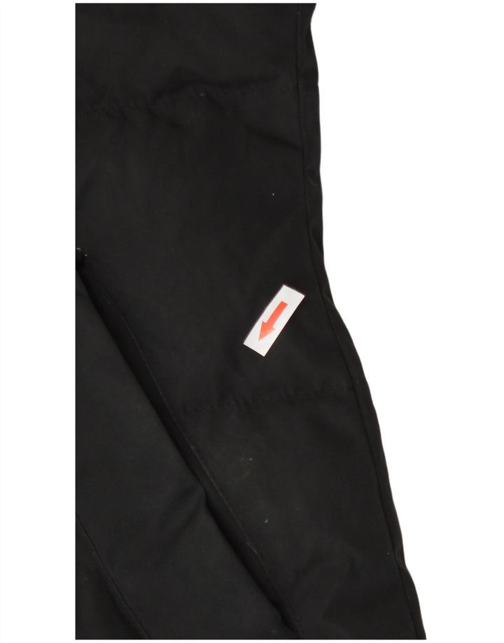 Zara Womens Hooded Padded Jacket UK 14 Large Black Polyester