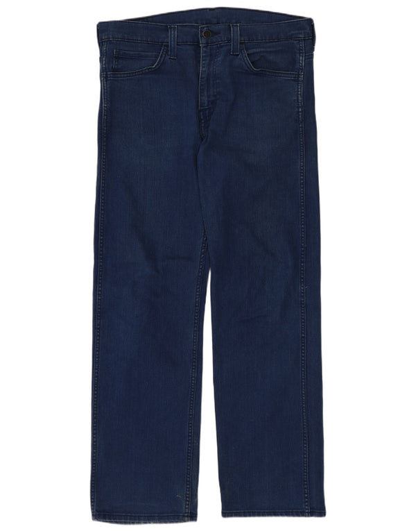 Jeans dritti da uomo Levi's W32 L32 in cotone blu navy