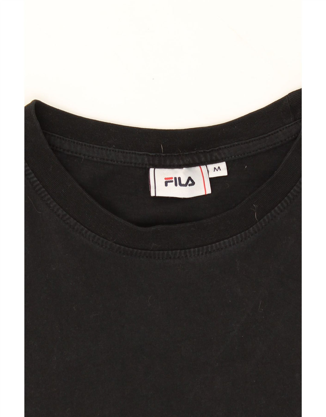 FILA Mens T-Shirt Top Medium Black Cotton Vintage Fila and Second-Hand Fila from Messina Hembry 