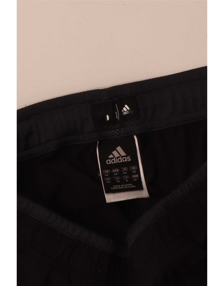 Adidas Mens Tracksuit Trousers Large  Black Nylon