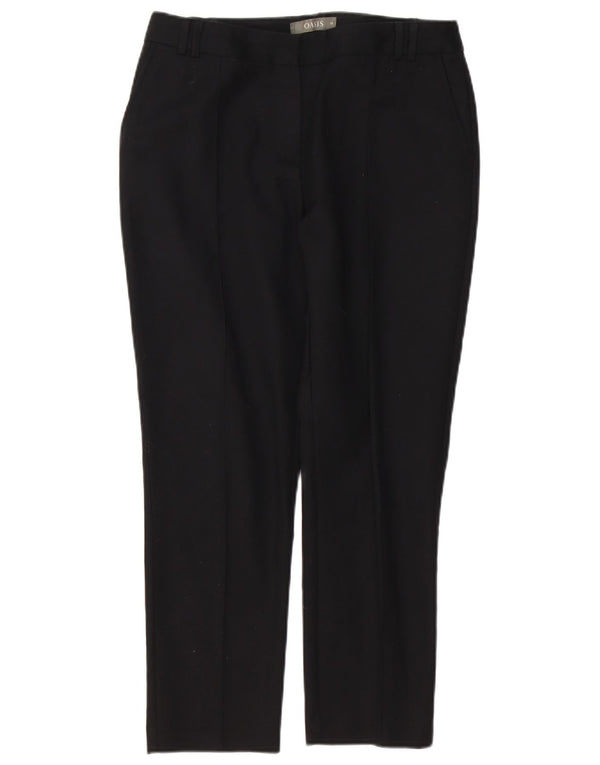 Oasis Lige Chinobukser til kvinder UK 10 Small W30 L26 Sort Bomuld